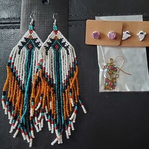 New Never Worn 4 sets of Earrings